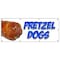 Signmission PRETZEL DOGS BANNER SIGN soft pretzel hot dog signs B-96 Pretzel Dogs - alternate 1